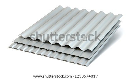 Similar – Image, Stock Photo Corrugated roof panels