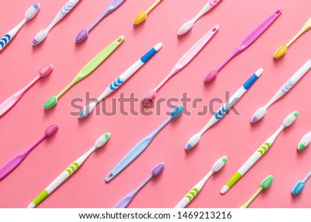 Similar – Image, Stock Photo two plastic toothbrushes