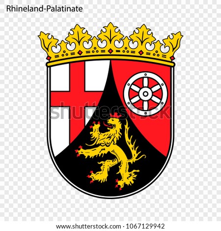 Emblem of Rhineland-Palatinate, province of Germany