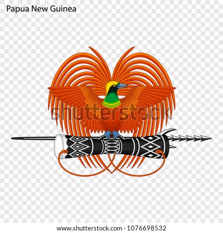 Emblem of Papua New Guinea. National Symbol