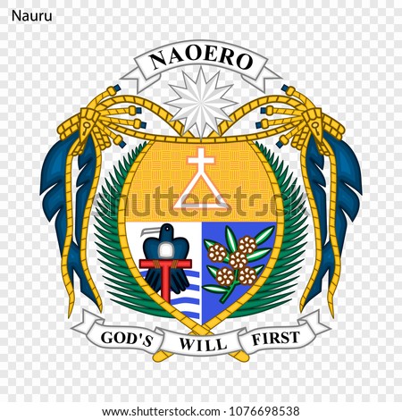 Emblem of Nauru. National Symbol