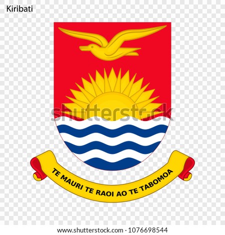 Emblem of Kiribati. National Symbol