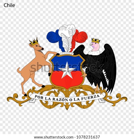 Emblem of Chile. National Symbol