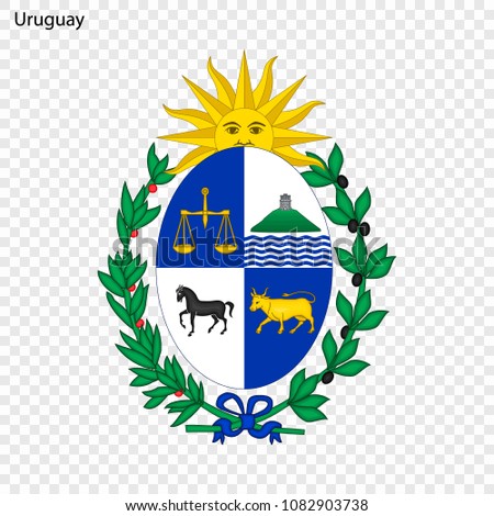 Emblem of Uruguay. National Symbol