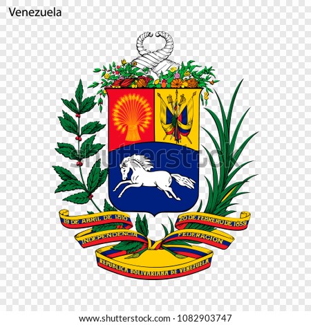 Emblem of Venezuela. National Symbol