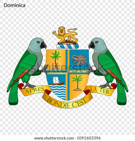 Symbol of Dominica. National emblem