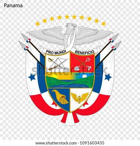 Symbol of Panama. National emblem
