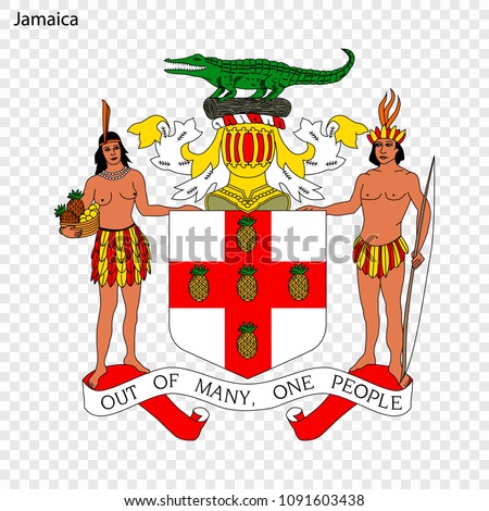 Symbol of Jamaica. National emblem