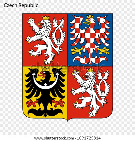 Symbol of Czech Republic. National emblem