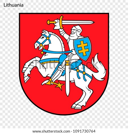 Symbol of Lithuania. National emblem