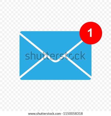New message vector icon. Inbox sign