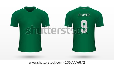 Realistic soccer shirt Panathinaikos, jersey template for football kit