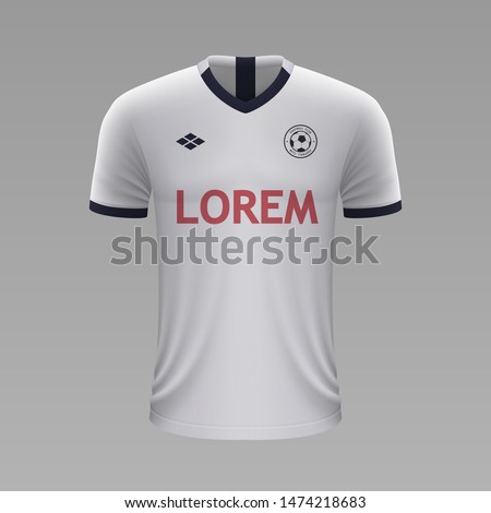 Realistic soccer shirt Tottenham Hotspur 2020, jersey template for football kit. Vector illustration
