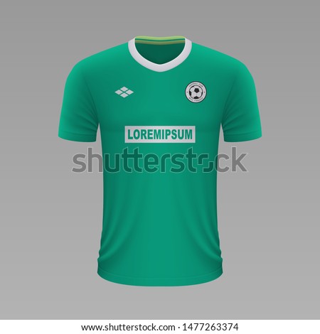 Realistic soccer shirt Werder Bremen 2020, jersey template for football kit. Vector illustration