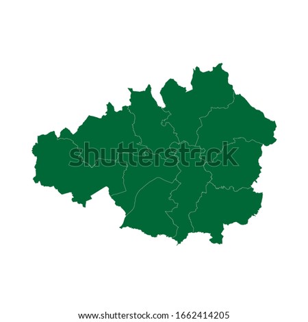 High Quality map of Greater Manchester is a ceremonial county of England, with borders of the counties
