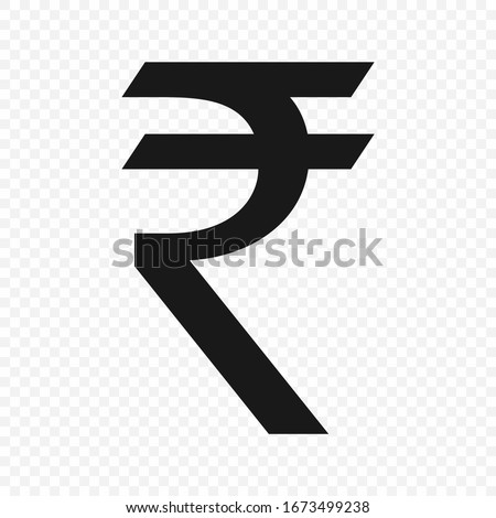 Indian Rupee sign . Currency symbol icon