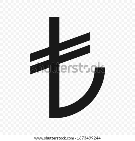 Turkish lira sign . Currency symbol icon