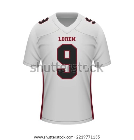 Realistic football away jersey Atlanta Falcons , shirt template for sport uniform