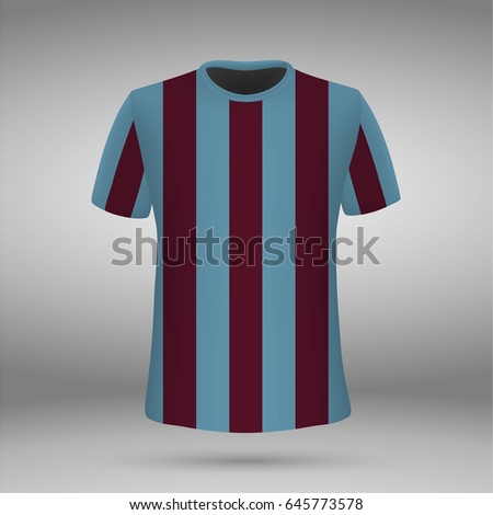 football kit of Trabzonspor, t-shirt template. soccer jersey. Vector illustration