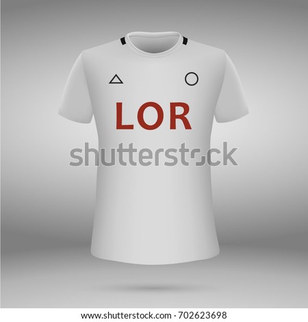 football kit of Tottenham Hotspur 2017-2018, t-shirt template. soccer jersey. Vector illustration