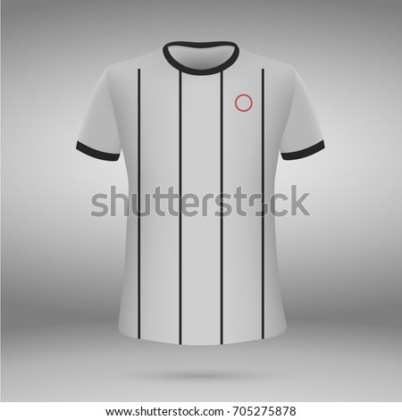 football kit of Corinthians 201-2018, t-shirt template. soccer jersey. Vector illustration