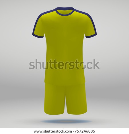 football kit Hellas Verona, t-shirt template for soccer jersey. Vector illustration