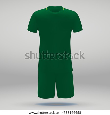 football kit Werder, t-shirt template for soccer jersey. Vector illustration