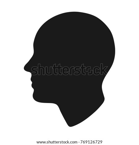 head silhouette. Vector illustration.