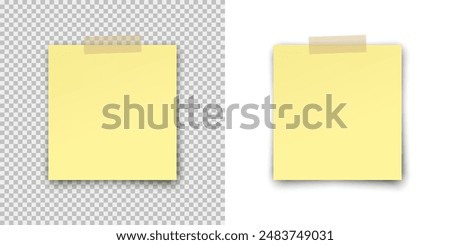 Similar – Image, Stock Photo Empty white note board, delivery food in sustainable food containers and leaves on brown table at white wall background. Modern office still life with lunch. Front view with copy space.