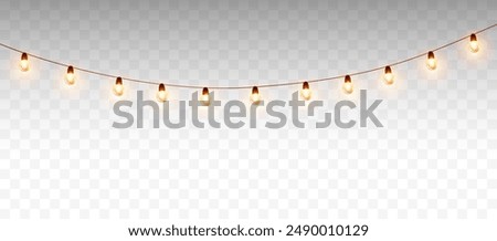 Similar – Image, Stock Photo Patio Lights On A String