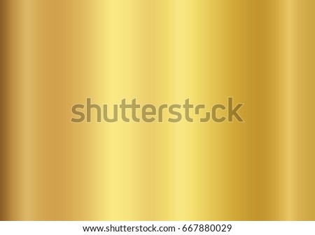 Gold foil texture background. Realistic golden vector elegant, shiny and metal gradient template for gold border, frame, ribbon design. Stockfoto © 