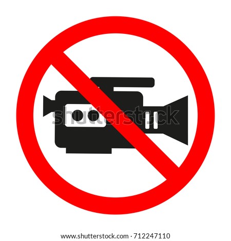 sign video recording prohibited