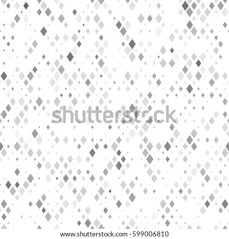 Geometrical seamless pattern with grey color rhombus. Vector abstract background