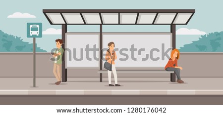 stressed people on station vector