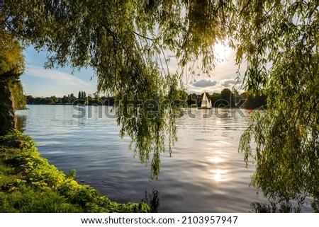 Similar – Image, Stock Photo at the Alster Hamburg Tree