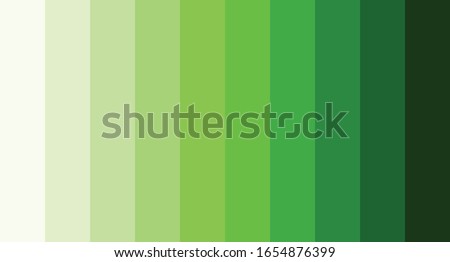Green color palette vector illustration Foto d'archivio © 