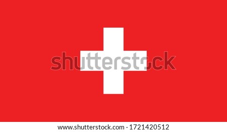 vector illustration of Switzerland flag