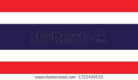 vector illustration of Thailand flag sign symbol