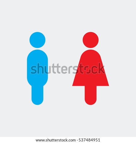 male and female icon vector