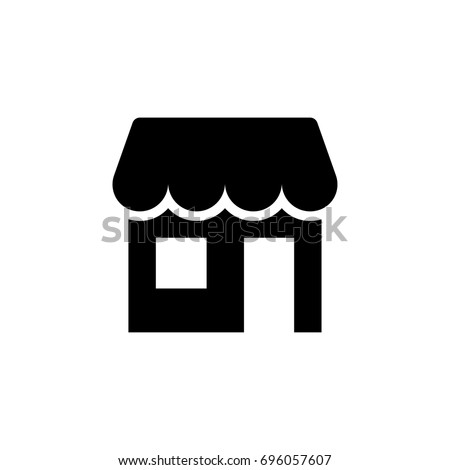 Shop building icon illustration isolated vector sign symbol