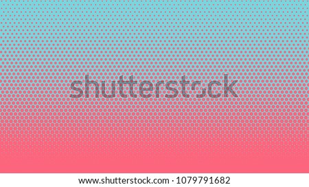 Halftone gradient pattern vertical vector illustration. Pink blue dotted, blue halftone texture. Pop Art blue pink halftone, comics Background. Background of Art. EPS10