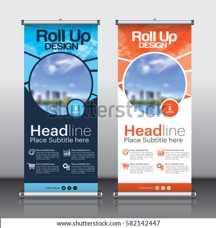 Vector Images Illustrations And Cliparts Roll Up Brochure Flyer Banner Design Template Vector Abstract Background Modern X Banner Rectangle Size Hqvectors Com