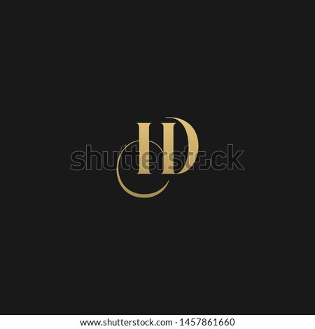 Luxurious trendy monogram HD initial based letter icon logo