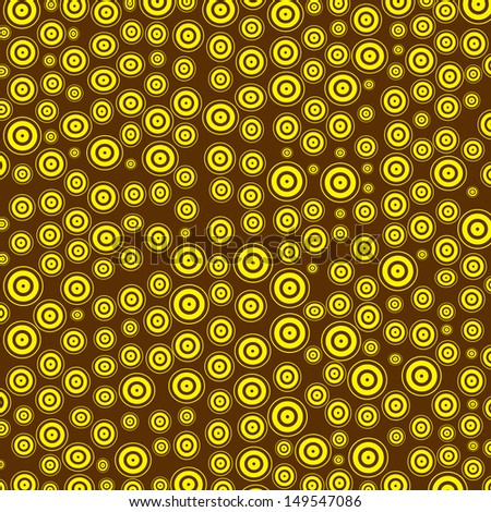 background brown colored yellow circles