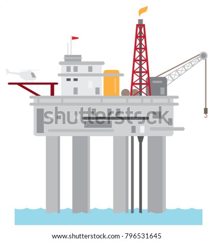 off-shore gas and oil rig