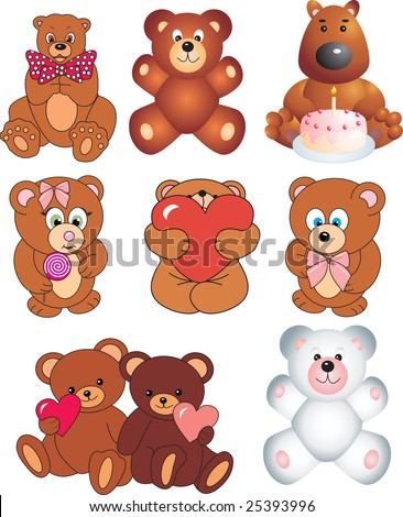 Bears Vector (Set) - 25393996 : Shutterstock