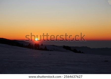 Similar – Image, Stock Photo Sunset on the Schauinsland