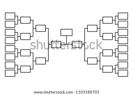 tournament bracket blank template vector download free vector art empty basketball bracket