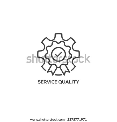 Service Quality icon, business concept. Modern sign, linear pictogram, outline symbol, simple thin line vector design element template