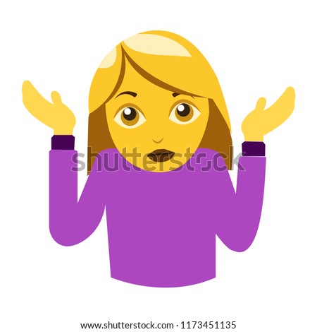 woman shrugging emoji I don't know